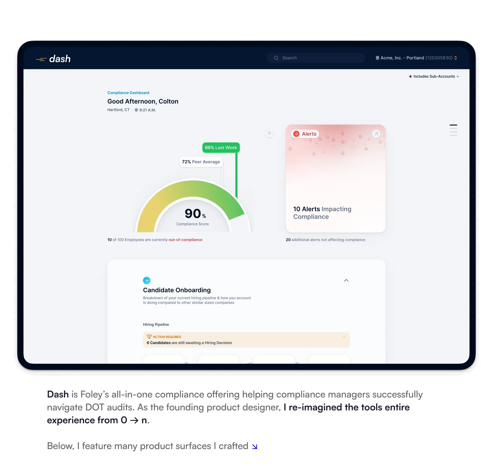 Dash Homepage